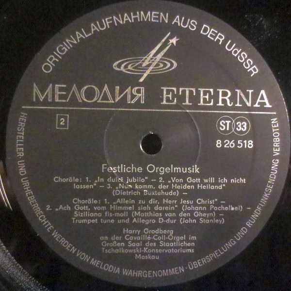 Melodia Eterna 8 26 518 - Harry Grodberg - Harry Grodberg Spielt - Image 4