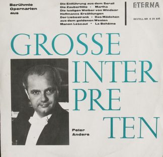 Eterna 8 20 445 - Peter Anders (2) - Berühmte Opernarien