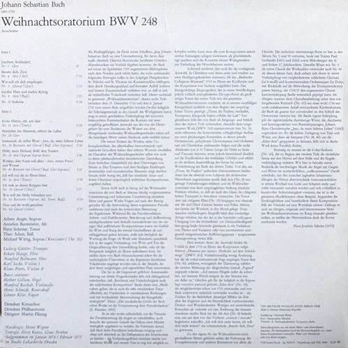 Eterna 8 26 693 - Johann Sebastian Bach, Arleen Auger, Annelies - Image 2