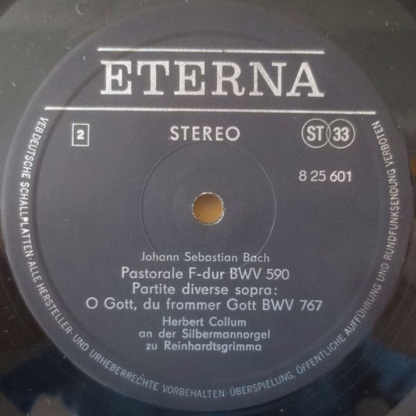 Eterna 8 25 601 - Johann Sebastian Bach, Herbert Collum - Orgelw - Image 4