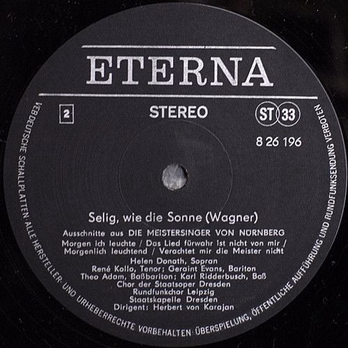 Eterna 8 26 196 - Richard Wagner, Theo Adam, Helen Donath, Ruth - Image 4