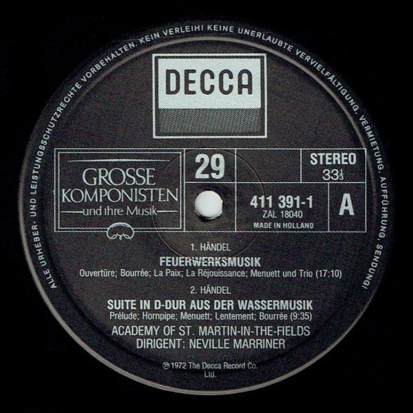 DECCA 411 391-1 - Georg Friedrich Händel, The Academy Of St. Mar - Image 3