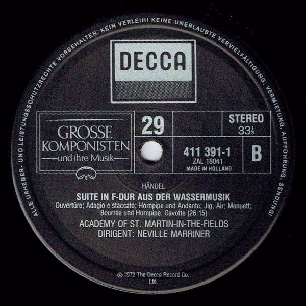 DECCA 411 391-1 - Georg Friedrich Händel, The Academy Of St. Mar - Image 4