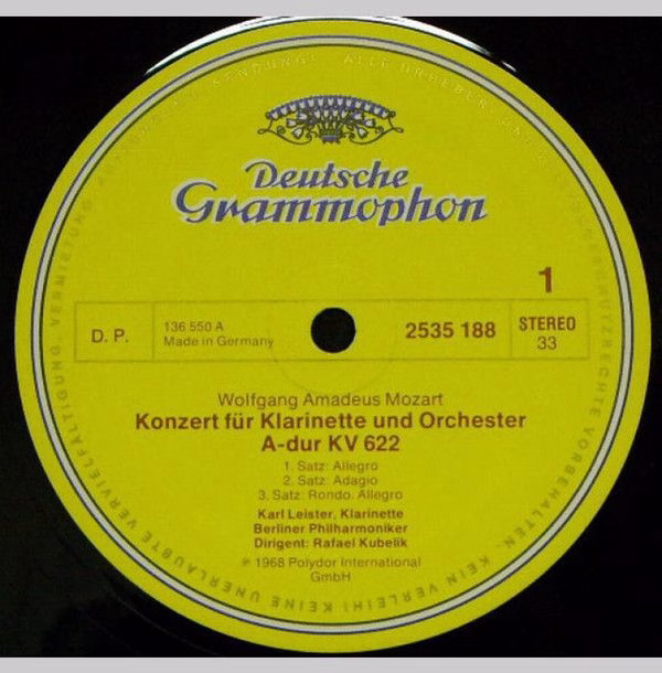 Deutsche Grammophon 2535 188 - Wolfgang Amadeus Mozart, Karl Lei - Image 3