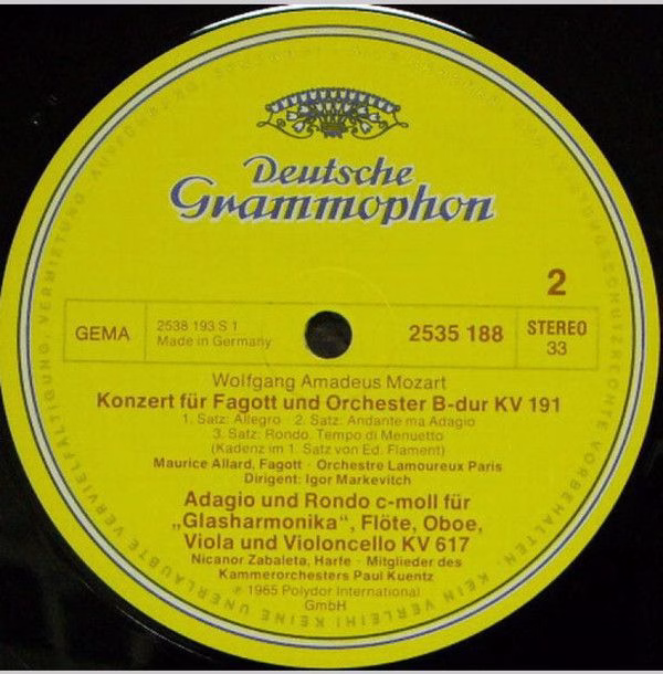 Deutsche Grammophon 2535 188 - Wolfgang Amadeus Mozart, Karl Lei - Image 4