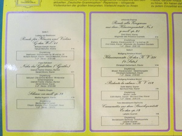 Deutsche Grammophon 2563 235 - Various - Die Großen Interpreten - Image 6