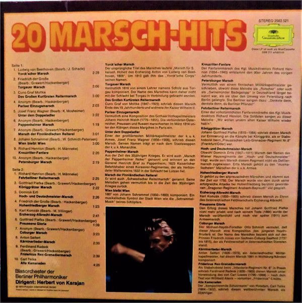 Deutsche Grammophon 2563 521 - Herbert von Karajan, Blasorcheste - Image 2