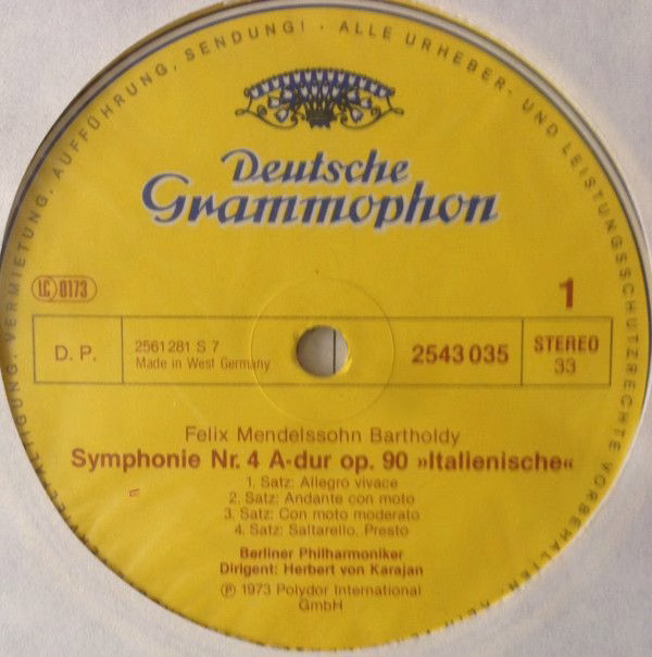 Deutsche Grammophon 2543 035 - Berliner Philharmoniker, Herbert - Image 3
