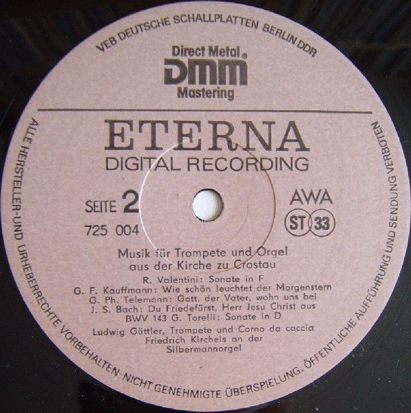 Eterna 7 25 004 - Ludwig Güttler, Friedrich Kircheis - Musik Für - Image 4