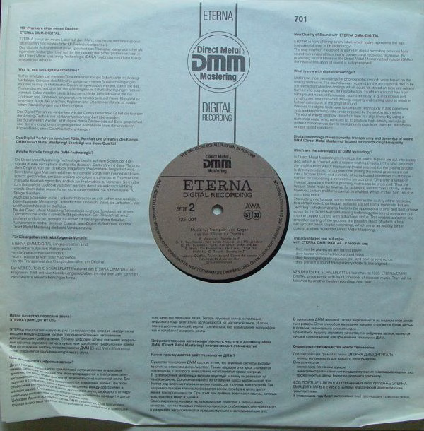 Eterna 7 25 004 - Ludwig Güttler, Friedrich Kircheis - Musik Für - Image 6