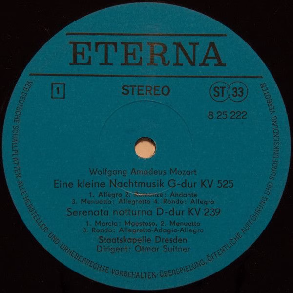 Eterna 8 25 222 - Wolfgang Amadeus Mozart, Staatskapelle Dresden - Image 3