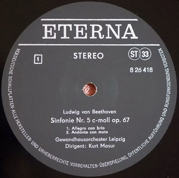 Eterna 8 26 418 - Ludwig van Beethoven, Gewandhausorchester Leip - Image 3