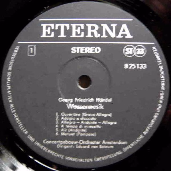 Eterna 8 25 133 - Georg Friedrich Händel - Wassermusik - Image 2