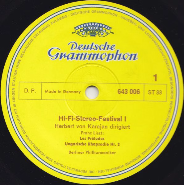 Deutsche Grammophon 643 006 - Berliner Philharmoniker, Herbert v - Image 3