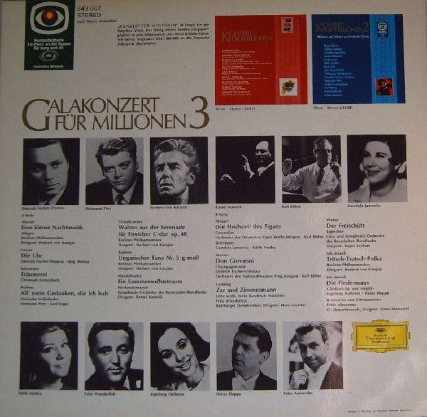 Deutsche Grammophon 643 007 - Various - Galakonzert Für Millione - Image 3