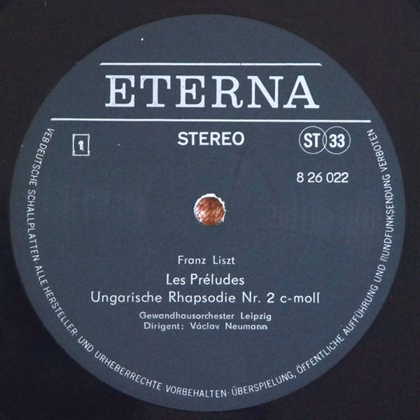 Eterna 8 26 022 - Franz Liszt, Siegfried Stöckigt, Gewandhausorc - Image 3