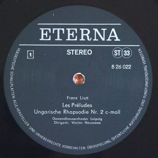 Eterna 8 26 022 - Franz Liszt, Siegfried Stöckigt, Gewandhausorc - Image 3