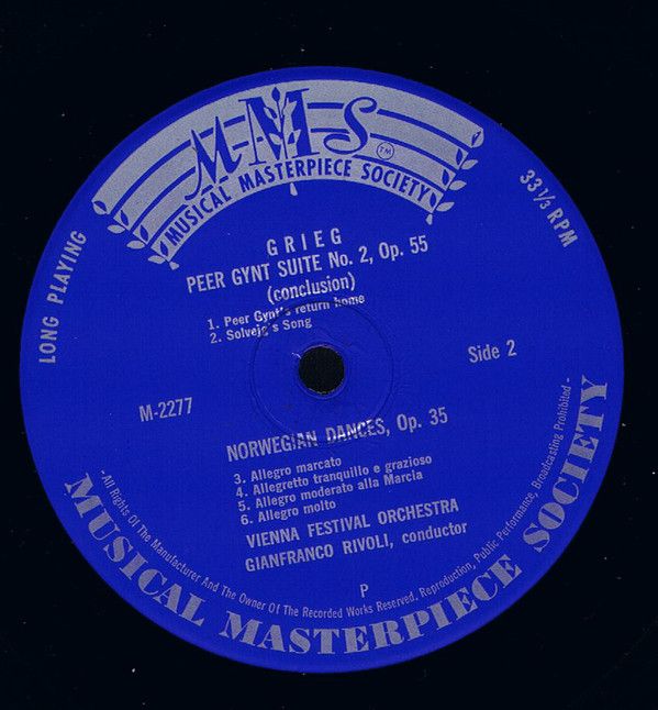 Concert Hall M-2277 - Edvard Grieg, Wiener Festspielorchester, G - Image 4