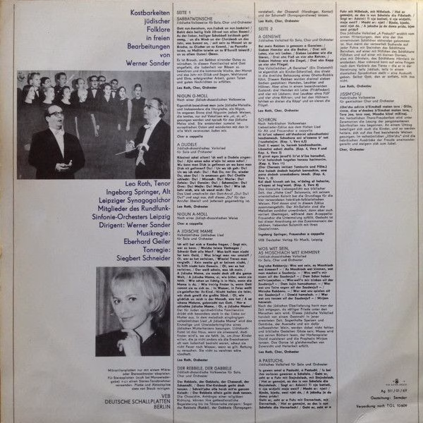 Eterna 8 25 954 - Leo Roth, Ingeborg Springer, Der Leipziger Syn - Image 2