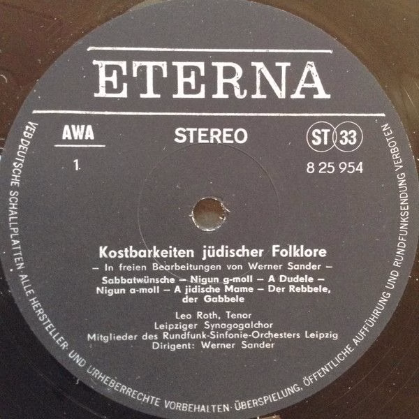 Eterna 8 25 954 - Leo Roth, Ingeborg Springer, Der Leipziger Syn - Image 3
