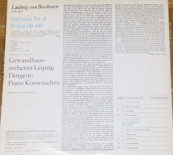 Eterna 8 25 413 - Ludwig van Beethoven, Gewandhausorchester Leip - Image 2