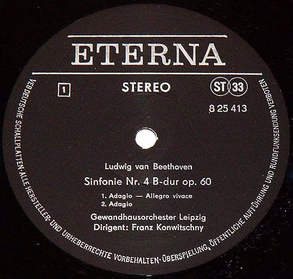 Eterna 8 25 413 - Ludwig van Beethoven, Gewandhausorchester Leip - Image 3
