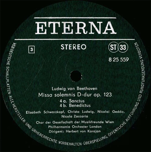 Eterna 8 25 558-559 - Ludwig Van Beethoven - Missa Solemnis D-Du - Image 7