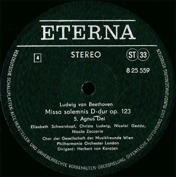 Eterna 8 25 558-559 - Ludwig Van Beethoven - Missa Solemnis D-Du - Image 8