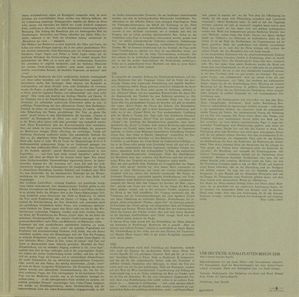 Eterna 8 25 558-559 - Ludwig Van Beethoven - Missa Solemnis D-Du - Image 3