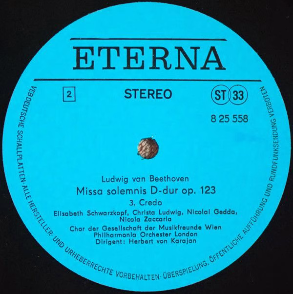 Eterna 8 25 558-559 - Ludwig Van Beethoven - Missa Solemnis D-Du - Image 6