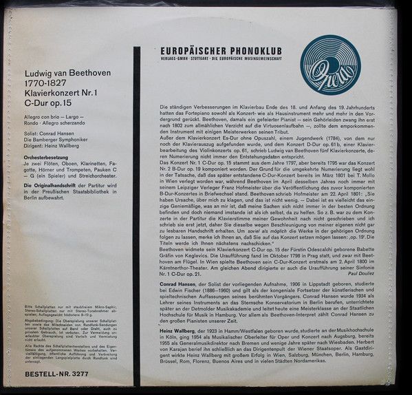 Opera 3277 - Ludwig van Beethoven, Conrad Hansen, Bamberger Symp - Image 2