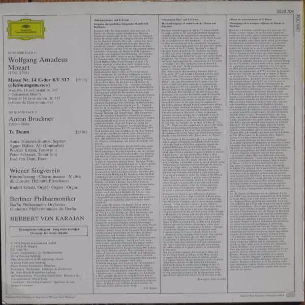 Deutsche Grammophon 2530 704 - Wolfgang Amadeus Mozart, Anton Br - Image 2