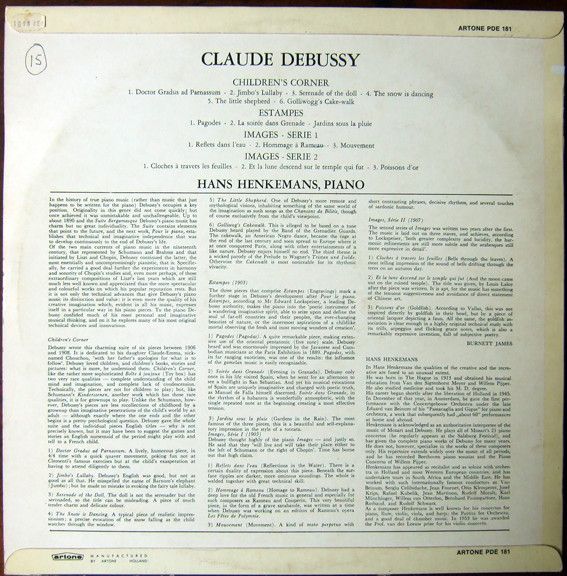 Artone PDE S 181 - Hans Henkemans, Claude Debussy - Claude Debus - Image 2