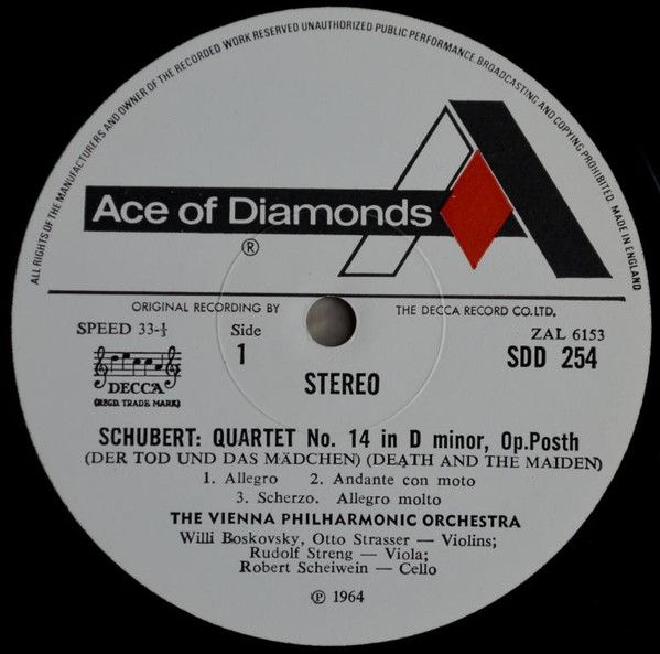 Ace Of Diamonds SDD 254 - Franz Schubert, Wiener Philharmonische - Image 3