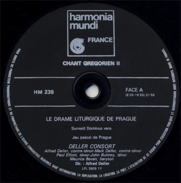 harmonia mundi France B 235 - Deller Consort - Chant Gregorien I - Image 3