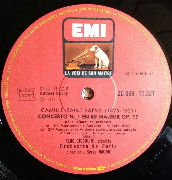 La Voix De Son Maître 2C 069-11321 - Camille Saint-Saëns, Aldo C - Image 5