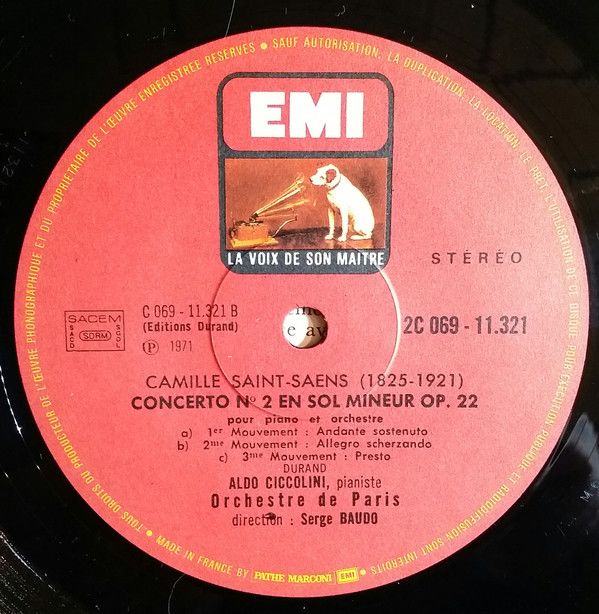 La Voix De Son Maître 2C 069-11321 - Camille Saint-Saëns, Aldo C - Image 6