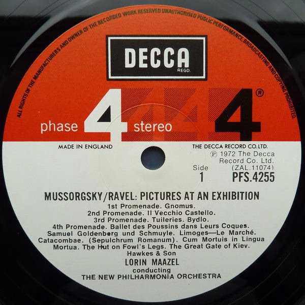 DECCA PFS 4255 - Modest Mussorgsky, Maurice Ravel, Sergei Prokof - Image 3