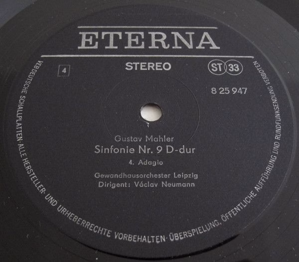 Eterna 8 25 946-947 - Gustav Mahler, Gewandhausorchester Leipzig - Image 7