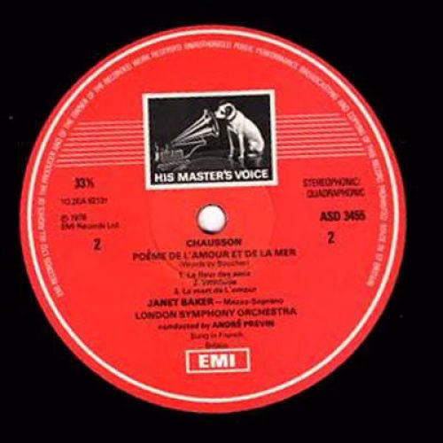 His Master's Voice ASD 3455 - Henri Duparc, Ernest Chausson, Lon - Image 3