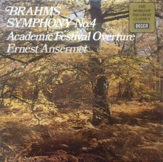 DECCA SPA 381 - Johannes Brahms, Ernest Ansermet, L'Orchestre De