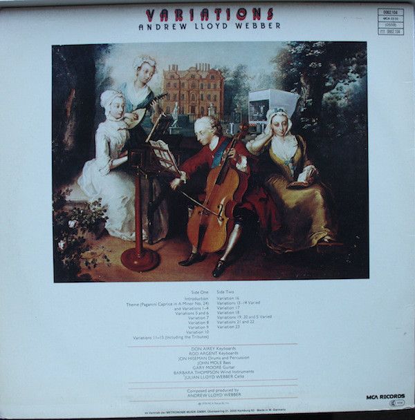 MCA Records 0062.104 - Andrew Lloyd Webber - Variations - Image 10