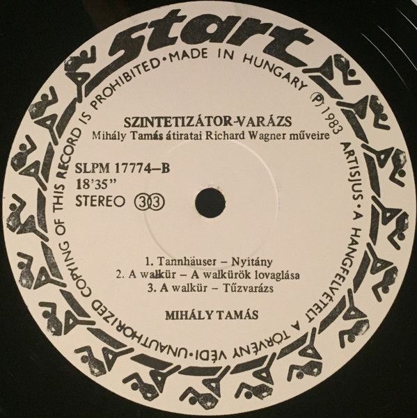 Start (2) SLPM 17774 - Tamás Mihály, Franz Liszt, Richard Wagner - Image 4