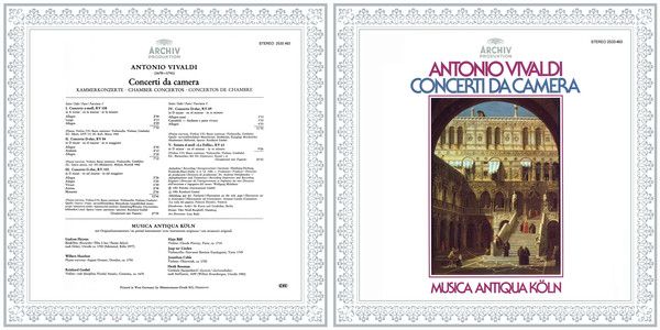 Archiv Produktion 2533 463 - Antonio Vivaldi, Musica Antiqua Köl - Image 3