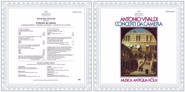 Archiv Produktion 2533 463 - Antonio Vivaldi, Musica Antiqua Köl - Image 3