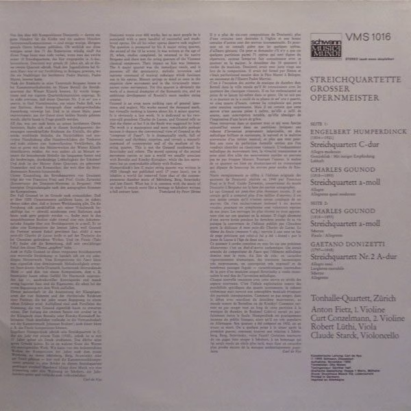 Schwann Musica Mundi VMS 1016 - Gaetano Donizetti, Engelbert Hum - Image 2