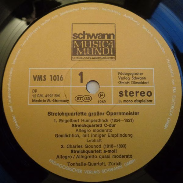 Schwann Musica Mundi VMS 1016 - Gaetano Donizetti, Engelbert Hum - Image 3