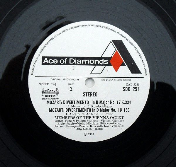 Ace Of Diamonds SDD 251 - Wolfgang Amadeus Mozart, Mitglieder De - Image 2