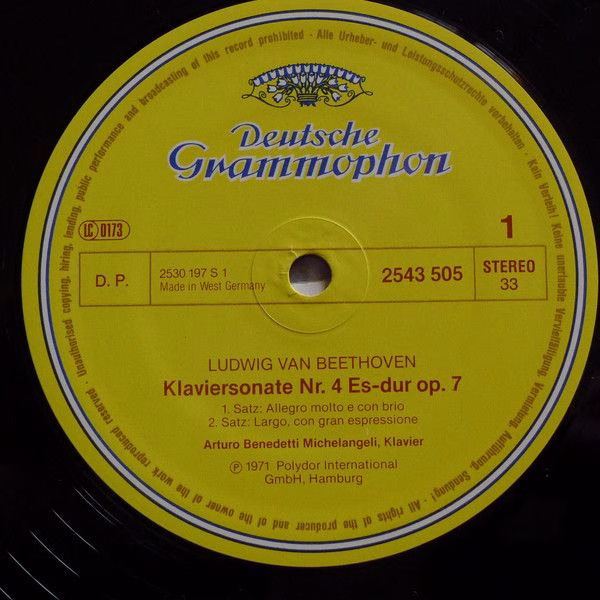 Deutsche Grammophon 2543 505 - Arturo Benedetti Michelangeli, Lu - Image 3