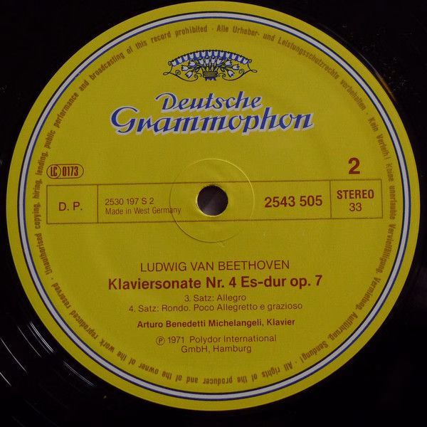Deutsche Grammophon 2543 505 - Arturo Benedetti Michelangeli, Lu - Image 4